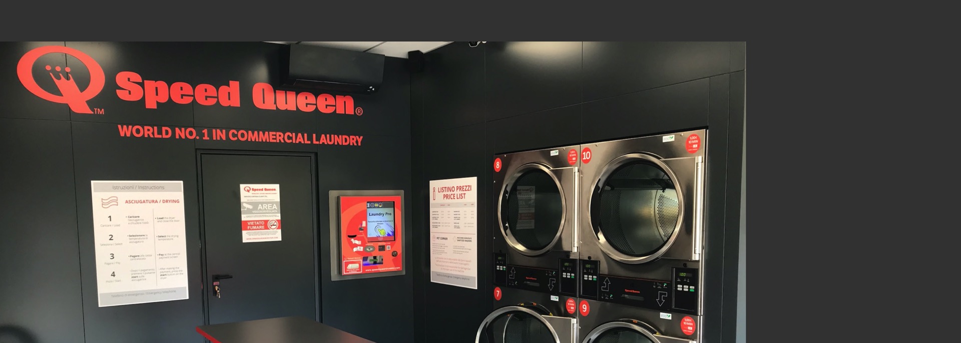 Foto interno Speed Queen Gussago asciugatrici fai da te